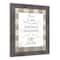Taupe Buffalo Check Holiday Phrases Print in Western Gray Frame